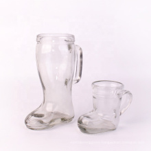 600ml plain beer glass mug in the shape of a boot on sale